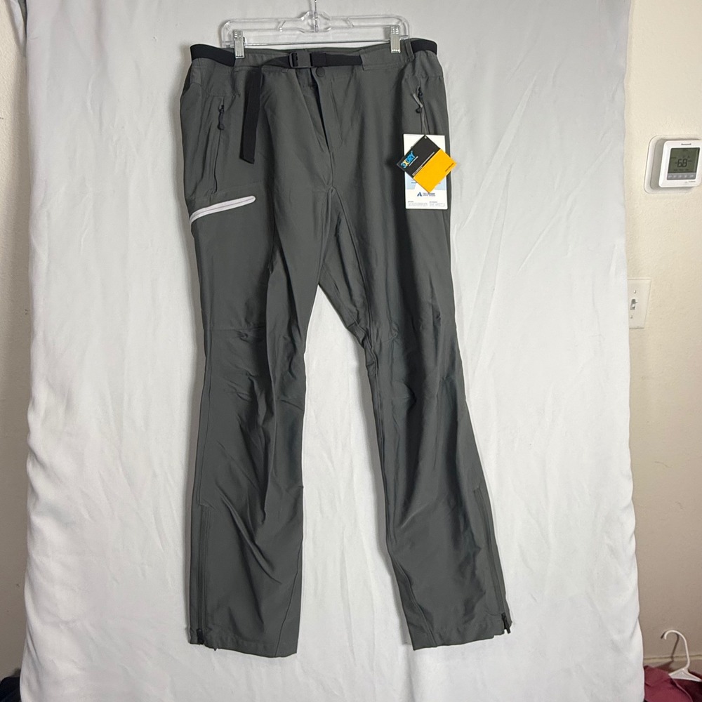 Eddie Bauer First Ascent Womens Mountain Guide Lite Pants XLarge Gray Waterproof
